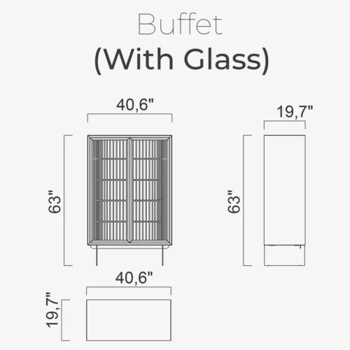 Riva Buffet (With Glass) - Image 2