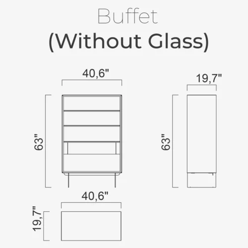 Riva Buffet (Without Glass) - Image 2