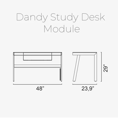 Dandy Study Desk - Image 3