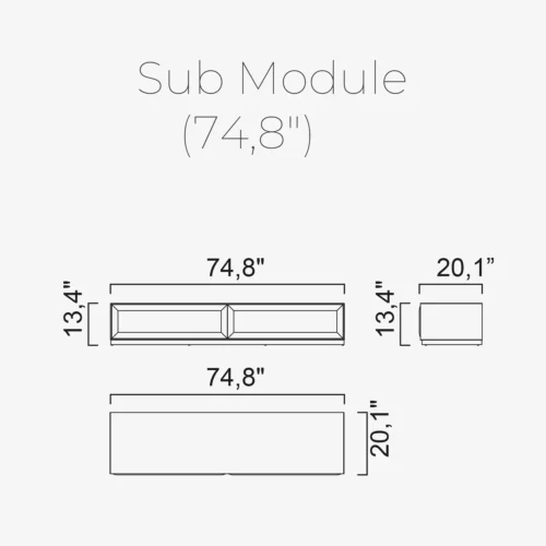Madlen Sub Module 74,8" - Image 2
